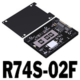 M. 2 NVMe to U.2/U.3/SATA adapter hard drive box CNC aluminum alloy shell Gen4 Gen5 (R74S-02F/R74S-04F welded AVX supercapacitor)