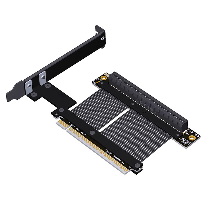 Graphics card extension cable dwarfing PCIe 5.0x16 Gen5 high-speed lossless soft ribbon cable