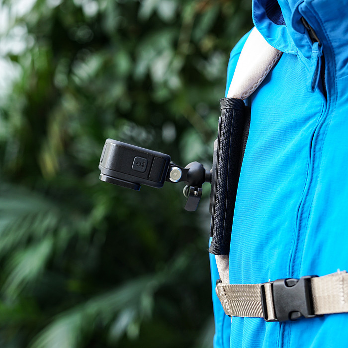 XT-XINTE Action Camera Backpack Clip Chest Mount for GoPro 13 DJI Osmo Action 6 and Insta360 Ace Pro for flexible shooting and recording