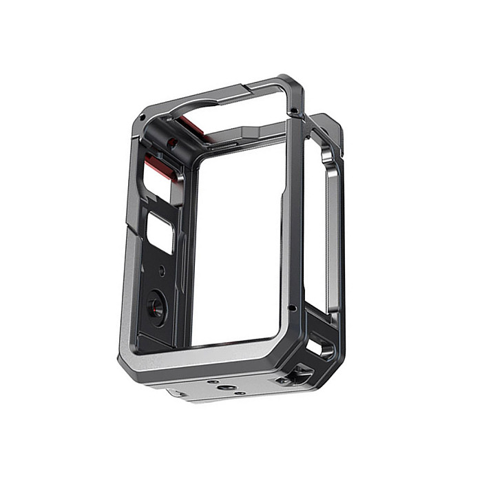 Aluminum Alloy camera housing Dual Interface Mount with Cold Shoe and 1/4  Thread for DJI Action 6  Camera cage