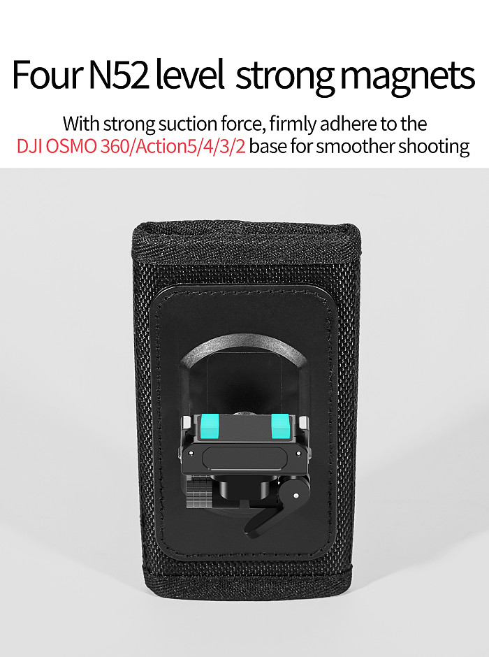 XT-XINTE Magnetic Quick Release Ball Head Action Camera Backpack Clip Chest Mount for DJI OSMO 360/Action 5/4/3/2