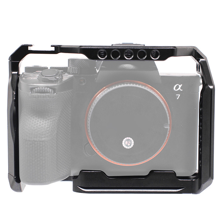 Aluminum Alloy Vertical Shooting Cage Vlogging Cage for Sony A7M5 A7R5 Live Streaming Photography