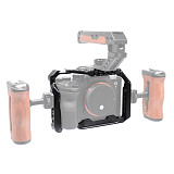 Aluminum Alloy Vertical Shooting Cage Vlogging Cage for Sony A7M5 A7R5 Live Streaming Photography