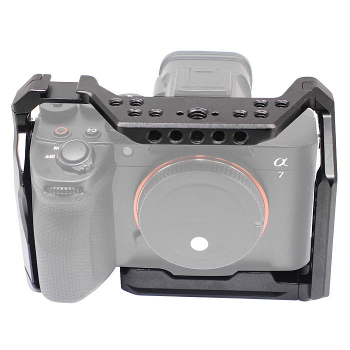 Aluminum Alloy Vertical Shooting Cage Vlogging Cage for Sony A7M5 A7R5 Live Streaming Photography