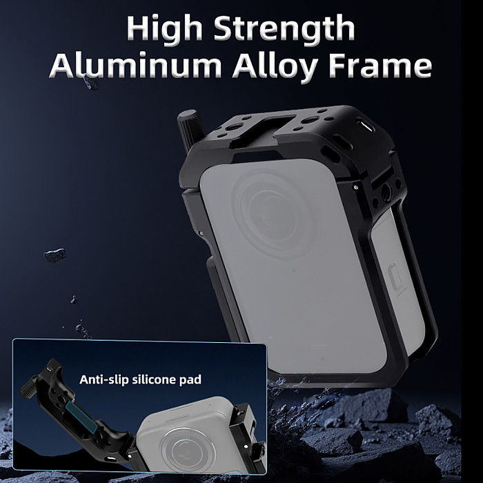Aluminum Alloy for DJI Osmo 360 Metal Camera Cage Panoramic Action Camera Protective Frame Expansion Case