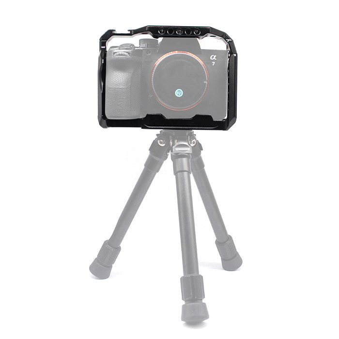 Aluminum Alloy Vertical Shooting Cage Vlogging Cage for Sony A7M5 A7R5 Live Streaming Photography