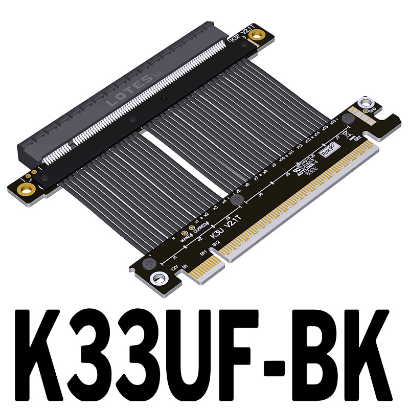 PCIE 5.0x16 GEN5 Graphic Card 512Gbps Riser Cable Flexible eGPU Extension Cable for NVIDIA RTX5070/AMD RX9070 Series