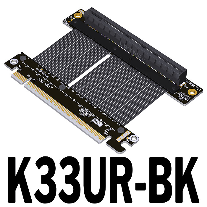 PCIE 5.0x16 GEN5 Graphic Card 512Gbps Riser Cable Flexible eGPU Extension Cable for NVIDIA RTX5070/AMD RX9070 Series
