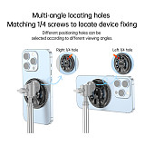 Magsafe Magnetic Camera Mount  1/4  Cold Shoe Adapter with Arri Rosette for Video Rig Smartphone Holder