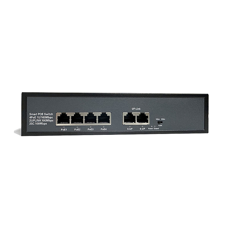 6 Ports/10 Ports/8 Port PoE Switch 100Mbps Desktop Ethernet Network Switch, 8 PoE+ Ports 96W Total Power for IP Camera Security System