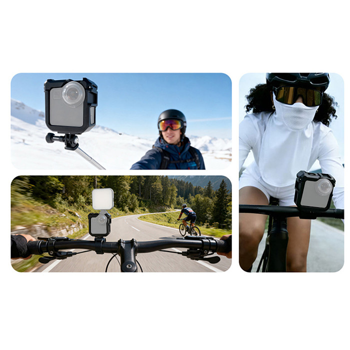 Aluminum alloy rabbit cage expansion frame protective shell GoPro rabbit cage protective frame sports camera protective shell