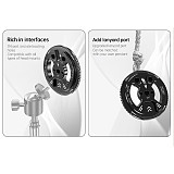 Magsafe Magnetic Camera Mount  1/4  Cold Shoe Adapter with Arri Rosette for Video Rig Smartphone Holder