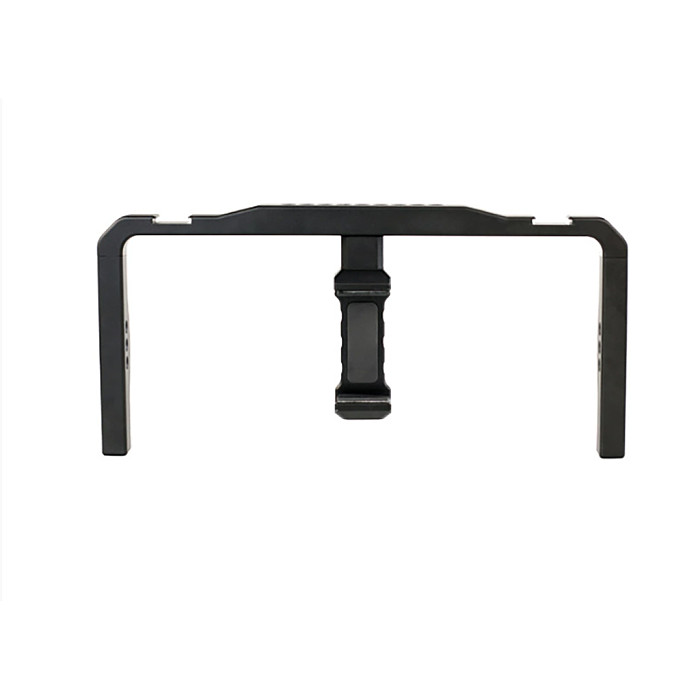 Suitable for mobile phone handheld rabbit cage recording, video recording, fill light, live streaming camera tracking, stabilizer, photography light (black/titanium)
