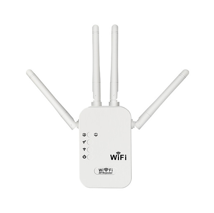 WiFi signal amplifier repeater four antenna wireless network expansion 1200M dual band WiFi amplifier available in US/EU/UK (single frequency/dual frequency/EU/white)