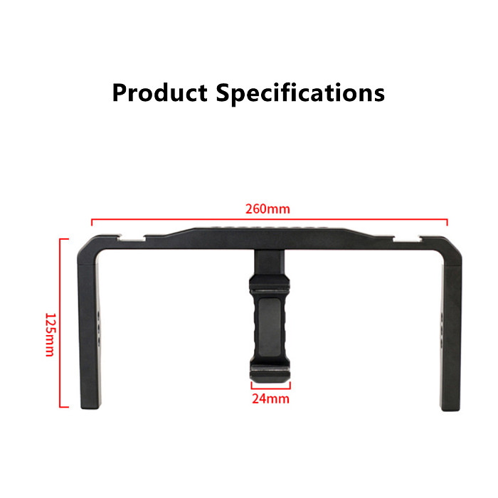 Suitable for mobile phone handheld rabbit cage recording, video recording, fill light, live streaming camera tracking, stabilizer, photography light (black/titanium)