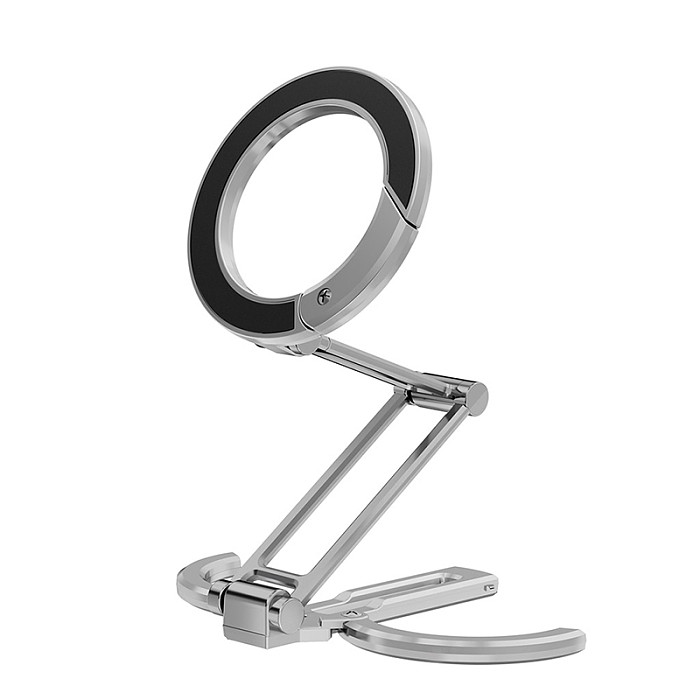 Dual-Sided Magnetic Phone Holder Desk Phone Stand 360° Rotation Foldable Tripod Mount For iPhone 17 16 15 Android for MagSafe