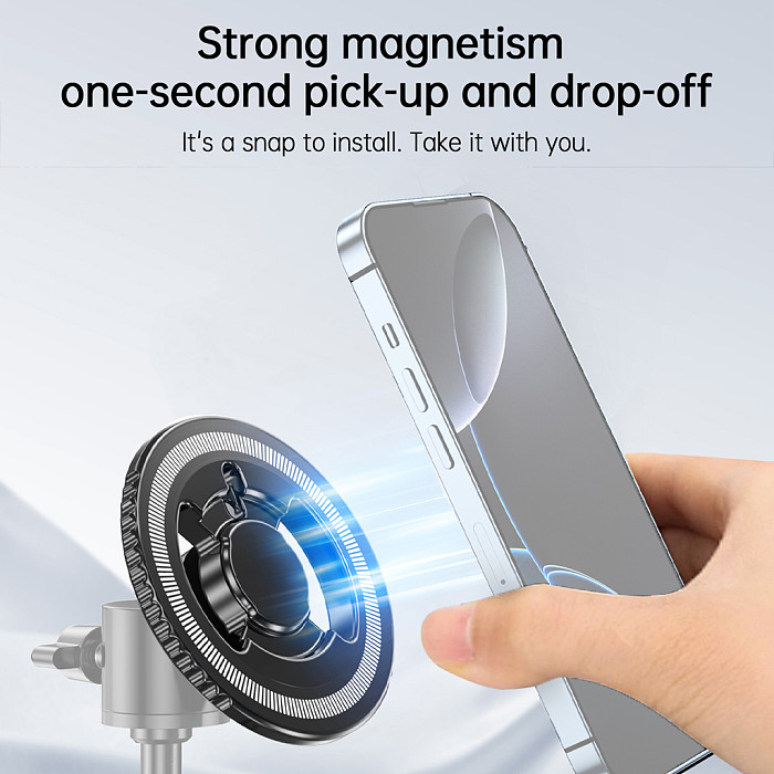 Magsafe Magnetic Camera Mount  1/4  Cold Shoe Adapter with Arri Rosette for Video Rig Smartphone Holder