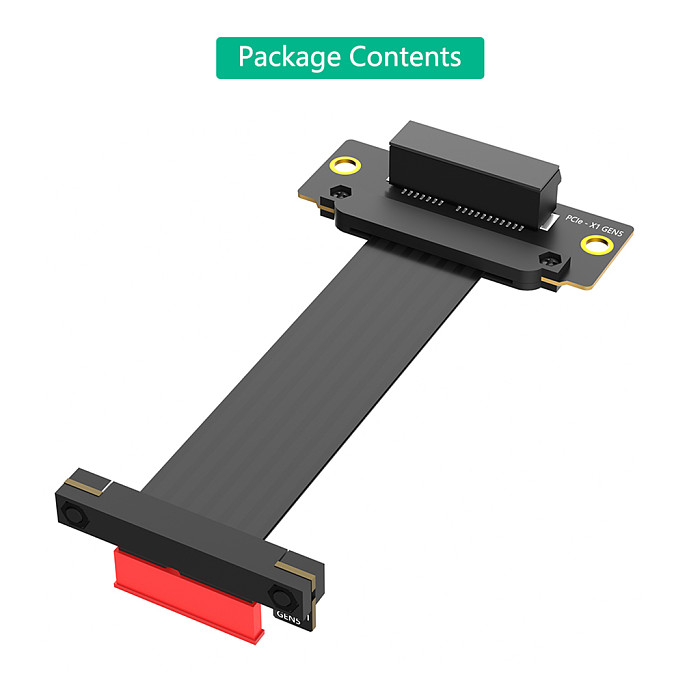PCI-E 4.0 16X to M2 extension cable (ATX 24PIN power supply-2280 size) /PCI-E 5.0 1X Dual 90 Degree Extension Cable/PCI-E 16X 5.0 16X with Dual NVME  Material PCB Board 