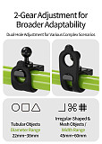 XT-XINTE 17mm Aluminum Alloy Ball Head 360° Universal Adjustable Elastic Multifunctional Flexible Photography Bracket, Elastic Action Camera Mount for Cycling