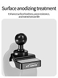 XT-XINTE 17mm Aluminum Alloy Ball Head 360° Universal Adjustable Elastic Multifunctional Flexible Photography Bracket, Elastic Action Camera Mount for Cycling