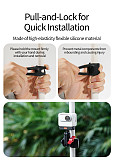 XT-XINTE 17mm Aluminum Alloy Ball Head 360° Universal Adjustable Elastic Multifunctional Flexible Photography Bracket, Elastic Action Camera Mount for Cycling