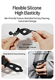 XT-XINTE 17mm Aluminum Alloy Ball Head 360° Universal Adjustable Elastic Multifunctional Flexible Photography Bracket, Elastic Action Camera Mount for Cycling
