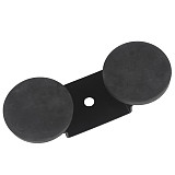 Strong Magnetic Mount Combo: D66mm & D88mm Rubber-Coated Dual Suction Cup Base, Heavy Duty Holder