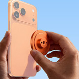 Magsafe magnetic suction head phone holder 1/4 standard Alei positioning hole base strong magnet adapter - orange/black optional