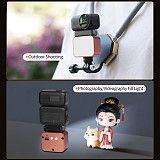 Aluminum Alloy Mini Portable Magnetic Quick-Release Fill Light 5-Level Brightness Adjustment for DJI Osmo Nano/Action 5 6 Camera