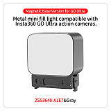 Aluminum Alloy Mini Portable Magnetic Quick-Release Fill Light 5-Level Brightness Adjustment for DJI Osmo Nano/Action 5 6 Camera