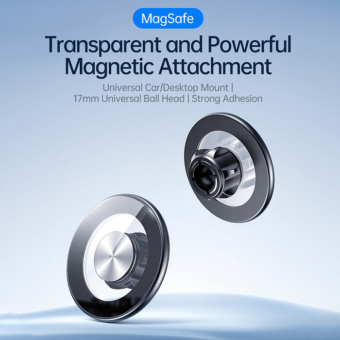 Car holder MagSafe magnetic suction head accessory 17mm universal ball head transparent magnetic suction head