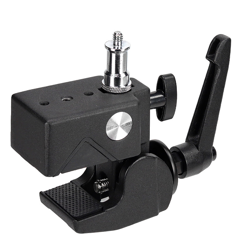 CL-22 Heavy Duty C-Clamp with Accessory Combo ( 3/8  to 1/4  Adapter OR 7  Magic Arm) for Photo Video Studio Lighting Mount