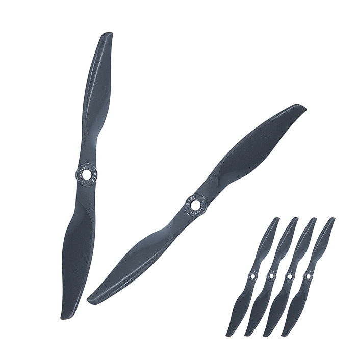 GEMFAN 2-Pack Glass Fiber Nylon Electric Propeller Set, CW & CCW Rotation, Dark Grey Color for Drone