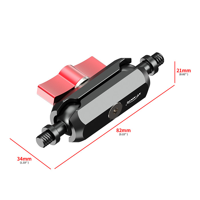 XT-XINTE Dual 1/4  Universal Ball Head Photography Pea Clip Adjustment Magic Arm for DSLR Camera Monitor Light Mic Mount
