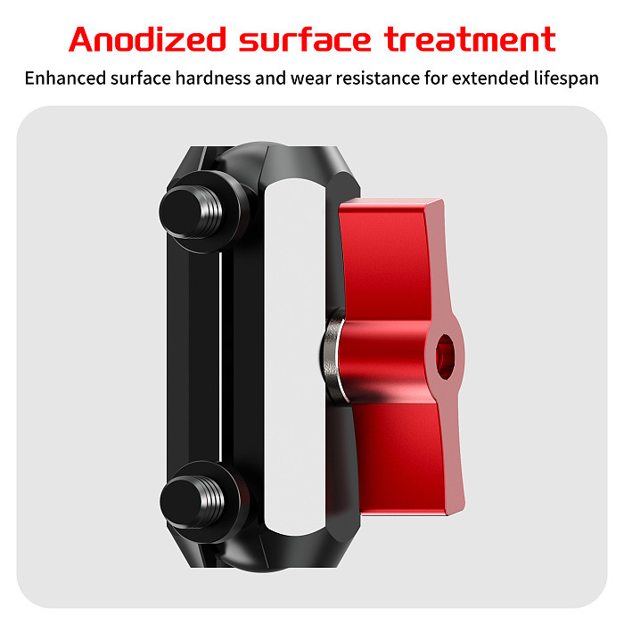 XT-XINTE Dual 1/4  Universal Ball Head Photography Pea Clip Adjustment Magic Arm for DSLR Camera Monitor Light Mic Mount