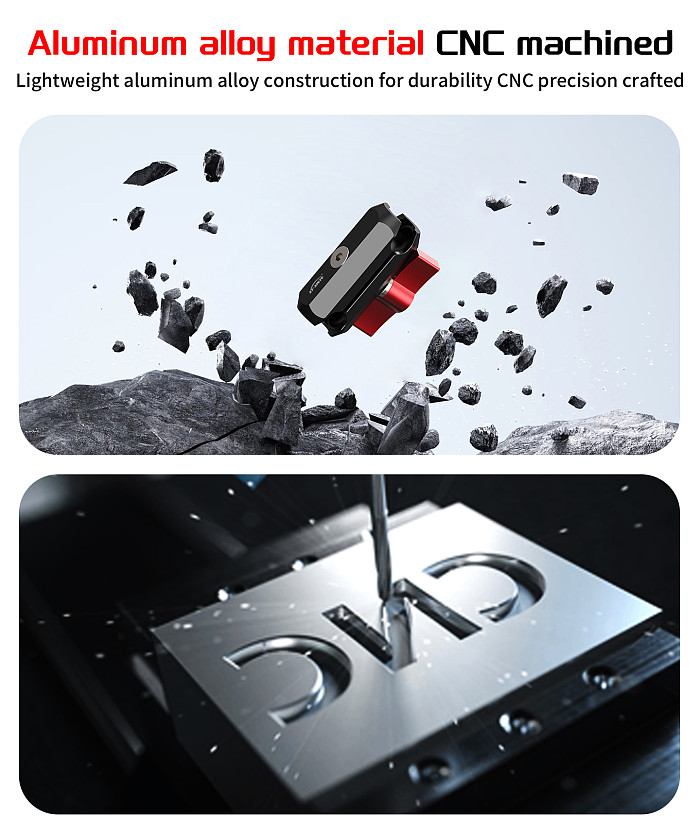 XT-XINTE Dual Clamping Ball Head Universal Adjustment Magic Arm Extension Clip for 17mm Ball Head Camera Connection Bracket Extension Connecting Rod