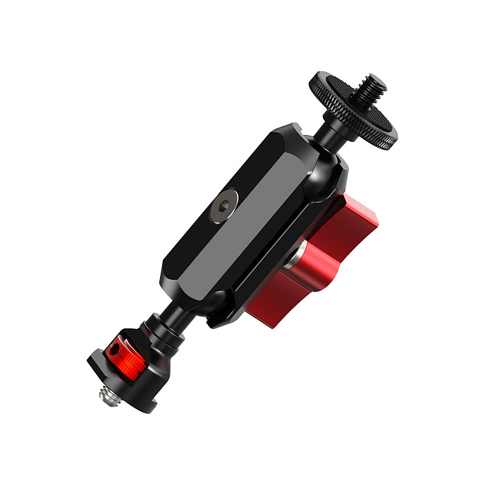 1/4 Arri Locating to 1/4 Disc Reverse Lock Universal Ball Head Photography Adjustable Magic Arm for DJI /GOPRO/Insta360 Action Cameras Expansion Bracket Mount