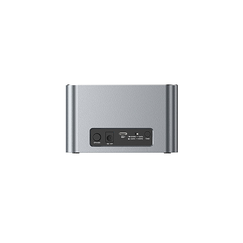 Blueendless HD01N Dual-Bay Hard Drive Docking Station for 2.5/3.5” HDD & M.2 NVMe SSD, Offline Clone Duplicator, USB 3.0 High Speed Reader/Writer