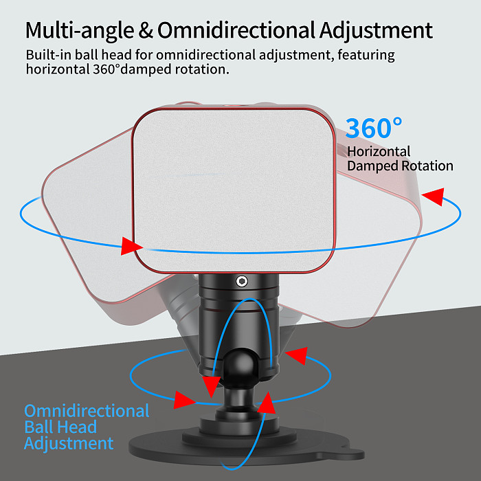 Multifunctional Mini Fill Light with Nano Adhesive Snail Mount - Lighting Tool for Vlog Shooting for DSLR Action Cameras Live Streaming & Selfies