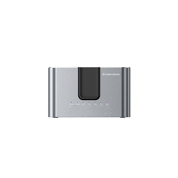 Blueendless HD01N Dual-Bay Hard Drive Docking Station for 2.5/3.5” HDD & M.2 NVMe SSD, Offline Clone Duplicator, USB 3.0 High Speed Reader/Writer