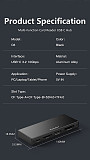 USB 3.2 high-speed 10Gbps card reader CFeA/CoFeB/SD4.0/TF4.0 memory card 5V power supply - C6 five in one