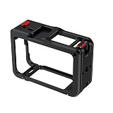 Suitable for DJI Action6 quick release sports camera rabbit cage DJI Action6 aluminum alloy portable expansion frame (black)