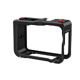 Suitable for DJI Action6 quick release sports camera rabbit cage DJI Action6 aluminum alloy portable expansion frame (black)