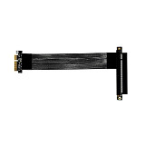 (ADT Link) PCIe 5.0x4 to x16 high-speed flexible ribbon cable with baffle Gen5 can be turned and extended by 1U (K23SF-BK/15C) (K23SF-F2/15C) (K23SL-BK/15C) (K23SL-F2/15C)