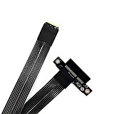 ADT Link 5.0 PCI-E x4 extension cable adapter x8 supports network cards, hard drives, and USB cards. (ADT Link) M.2 NVMe to PCIe x4 extension adapter, high-speed lossless ribbon cable supporting PCIe 5.0
