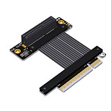 ADT Link 5.0 PCI-E x4 extension cable adapter x8 supports network cards, hard drives, and USB cards. (ADT Link) M.2 NVMe to PCIe x4 extension adapter, high-speed lossless ribbon cable supporting PCIe 5.0