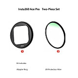 Suitable for Insta360 AcePro/Ace Pro filter adapter, environmentally friendly protective frame, UV adjustable ND dimming mirror