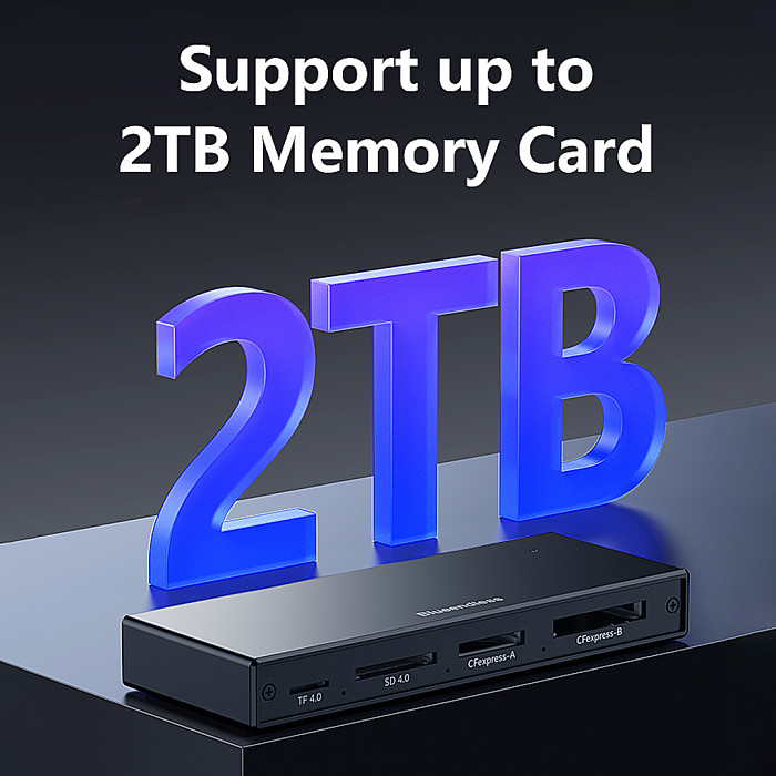 USB 3.2 high-speed 10Gbps card reader CFeA/CoFeB/SD4.0/TF4.0 memory card 5V power supply - C6 five in one