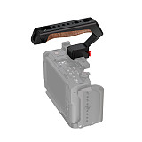 Suitable for NATO universal camera rabbit cage quick release handle micro single camera multifunctional groove wooden handle (gray/black)