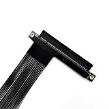 (ADT Link) PCIe 5.0x4 to x16 high-speed flexible ribbon cable with baffle Gen5 can be turned and extended by 1U (K23SF-BK/15C) (K23SF-F2/15C) (K23SL-BK/15C) (K23SL-F2/15C)